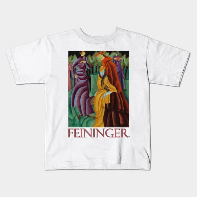 Jesuits III by Lyonel Feininger Kids T-Shirt by Naves